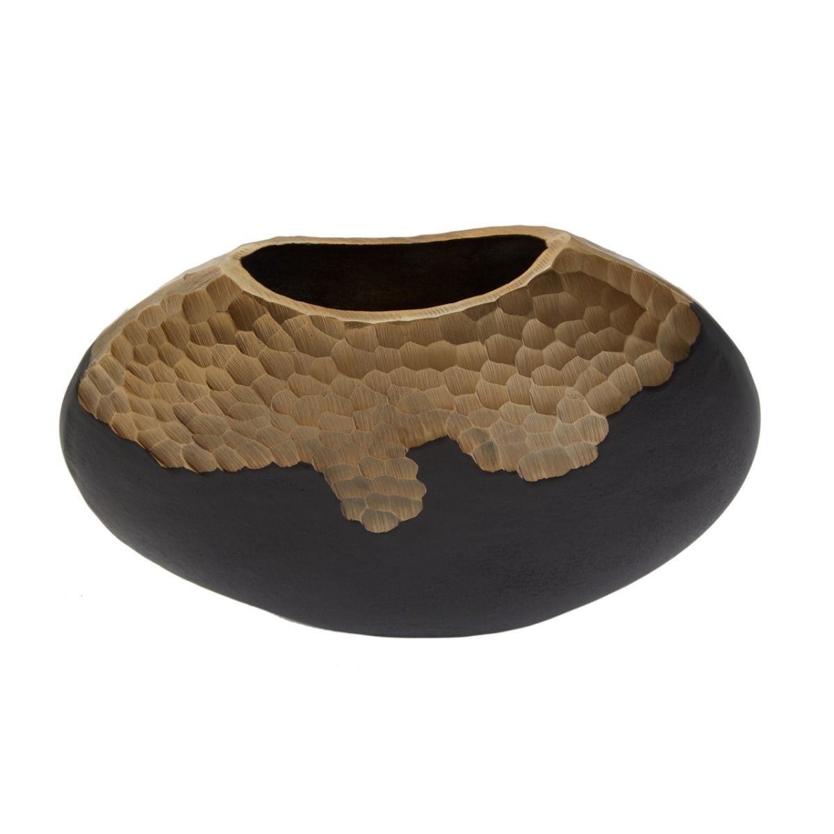 Daito Small/Large Black Gold Round Vase