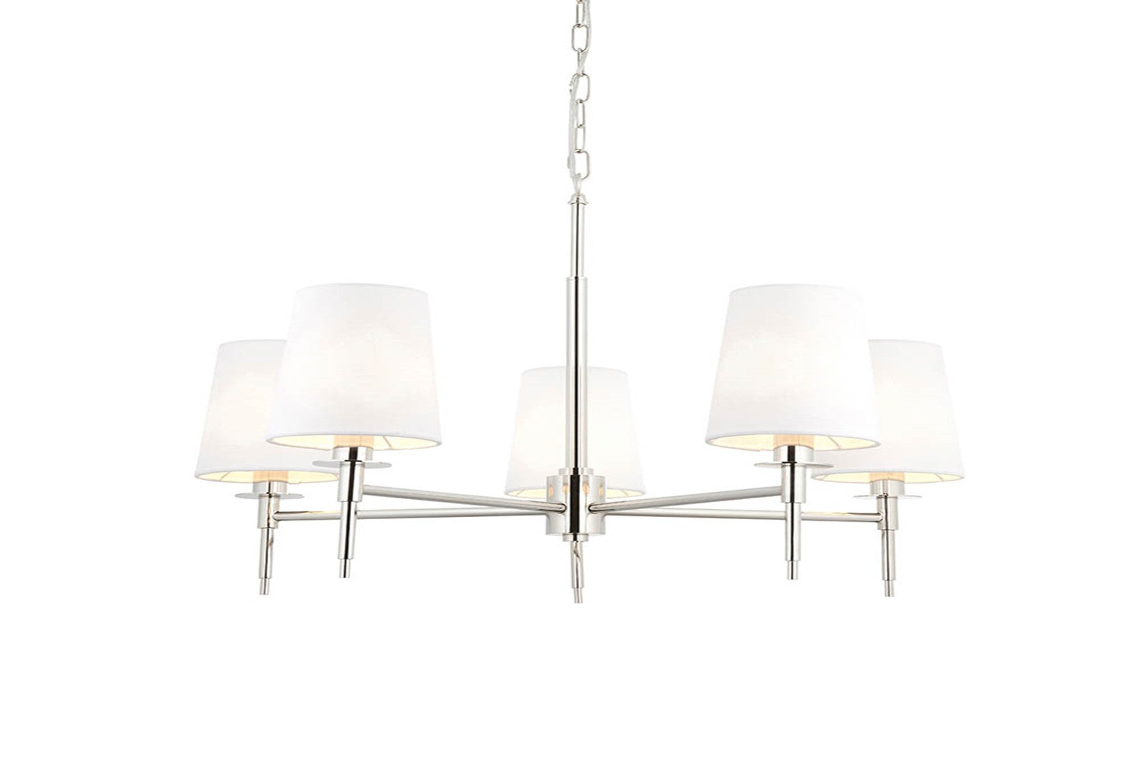 Daphney 5Lt Centre Ceiling Light - Bright Nickel 