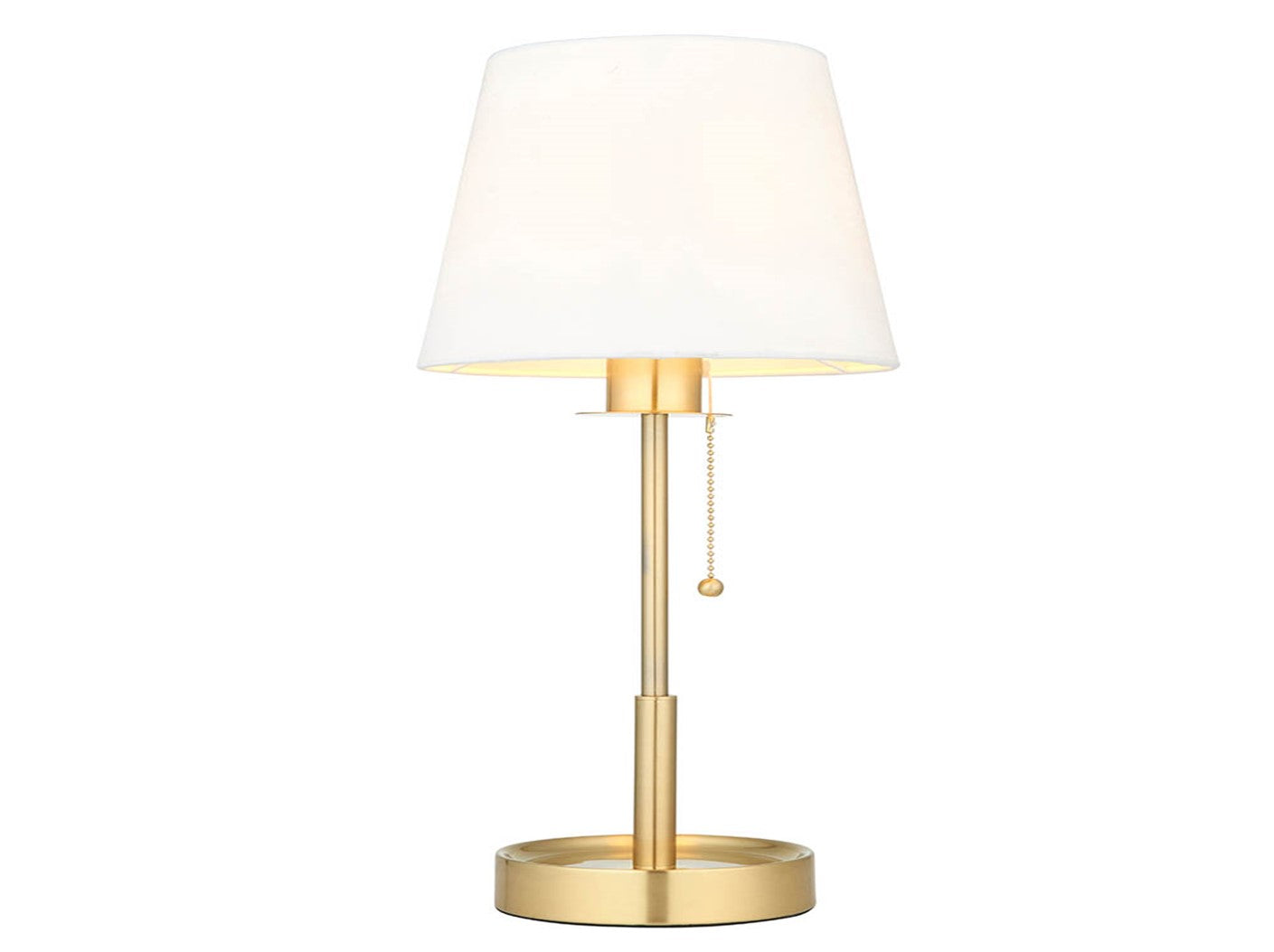 Daphney Table Lamp - Bright Nickel / Satin Brass
