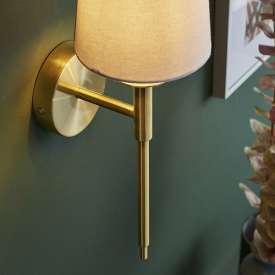 Daphney Wall Light - Bright Nickel / Satin Brass