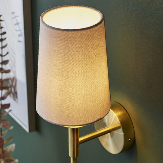 Daphney Wall Light - Bright Nickel / Satin Brass