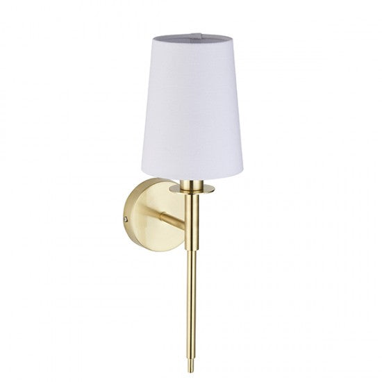 Daphney Wall Light - Bright Nickel / Satin Brass