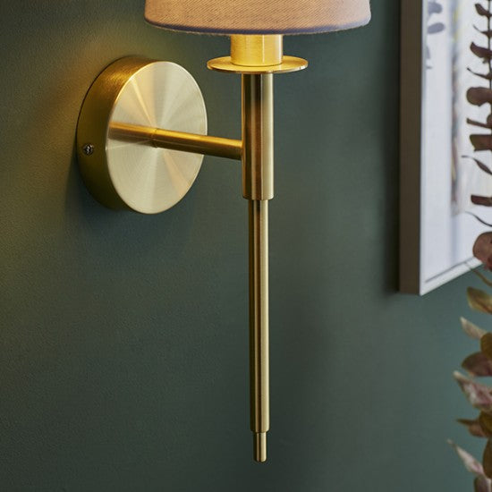 Daphney Wall Light - Bright Nickel / Satin Brass