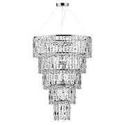 Dar Escala 6 Light Round Crystal Pendant - Cusack Lighting