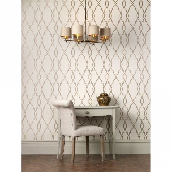 Tyler 5/8Lt Light Fitting - Satin Nickel/Bronze (Excludes Shades)