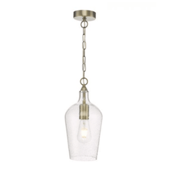 Nida Pendant Antique Brass Glass - Cusack Lighting