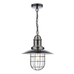 Terrace 1 Light Pendant Antique Chrome Finish