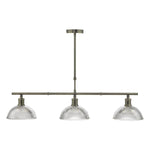 Dar Dara 3 Light Bar Fitting Antique Brass & Glass - Cusack Lighting