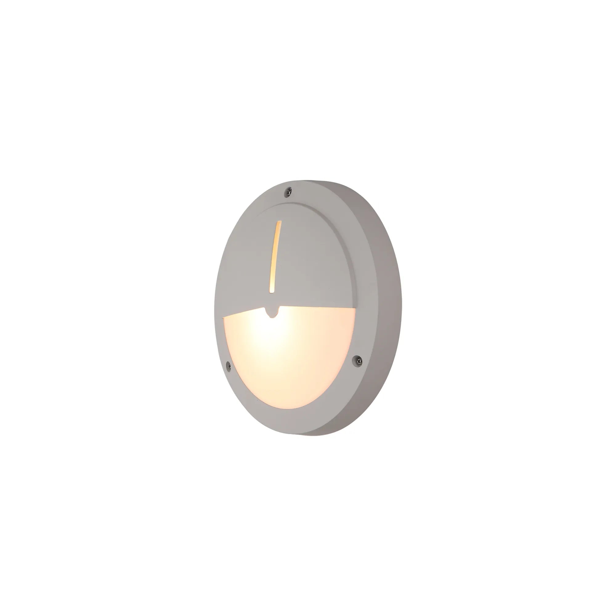 Daru Flush Wall Lamp IP54 - Black/White