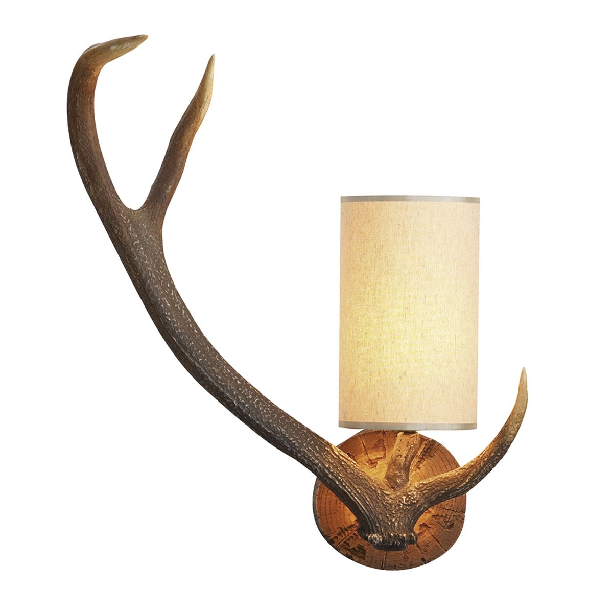 Antler Wall Light Left/Right Hand complete with Shade