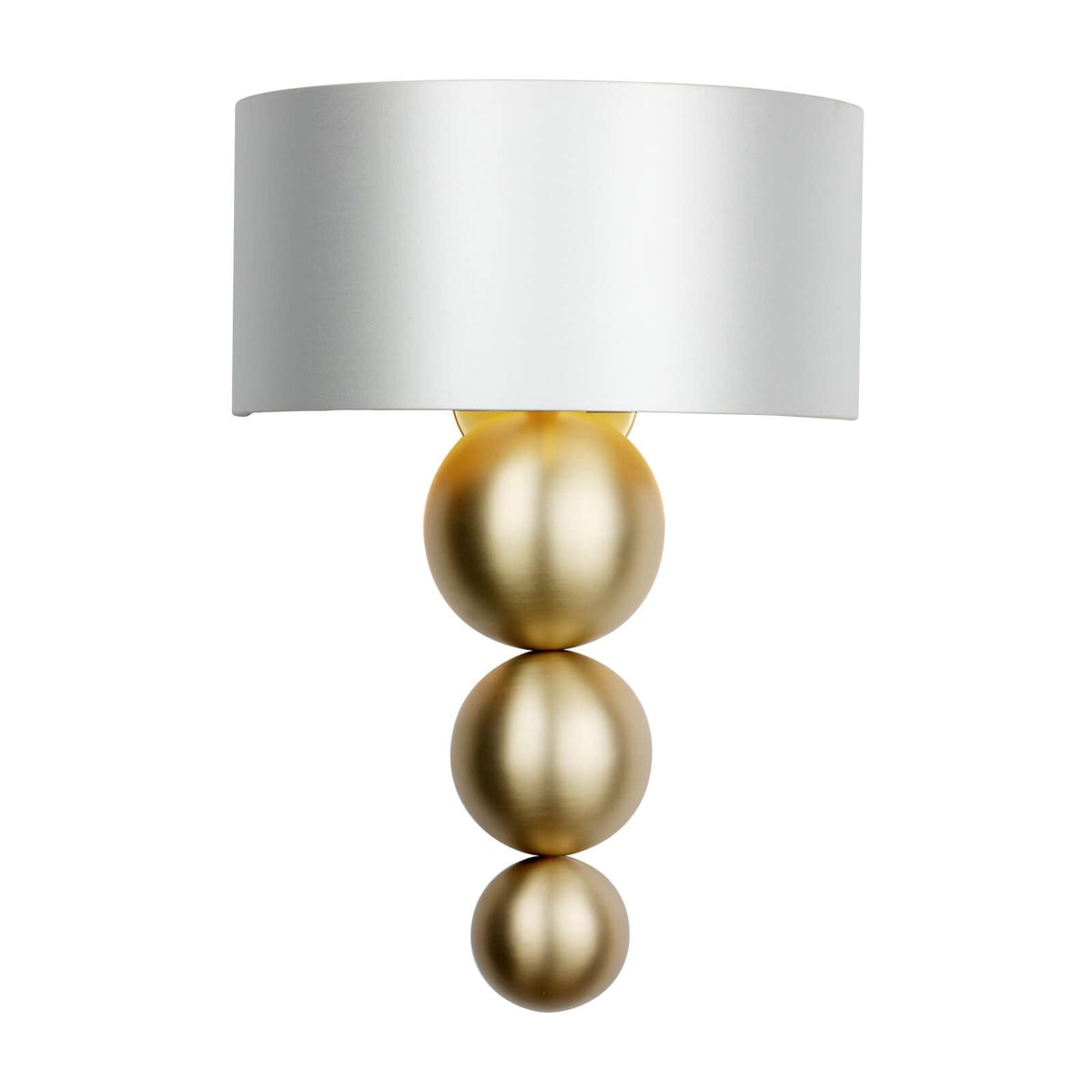 Athena single wall light in butter brass