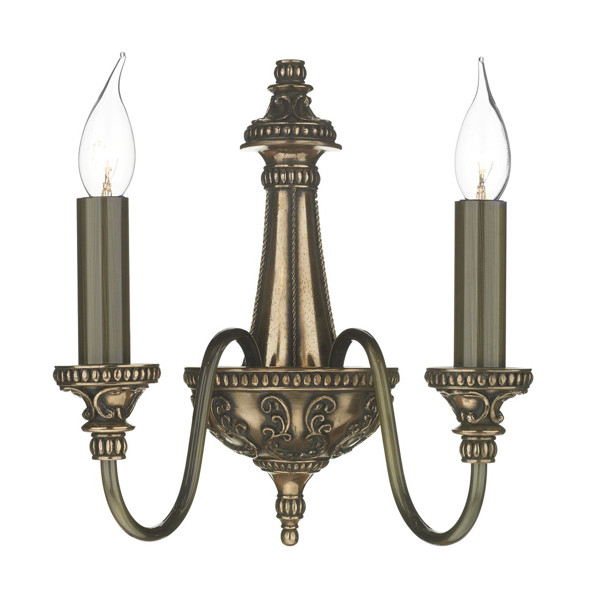 Bailey 2 Light Wall Light Bronze/Pewter/Ash Grey - Finish