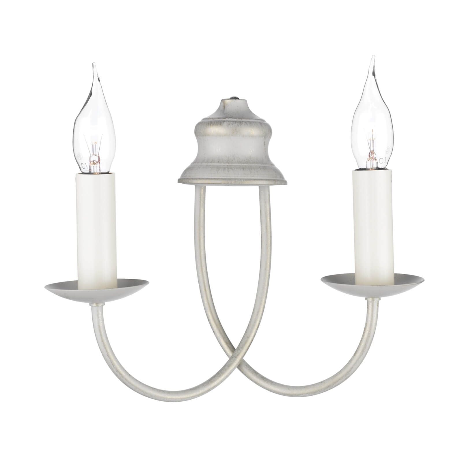 Bermuda Double Wall Bracket Cream Gold/Aged Brass Finish 