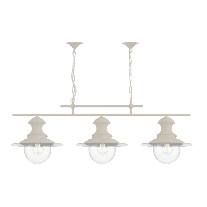 Station 3 Light Kitchen Table Island , Bespoke