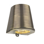 Strait Outdoor Wall Light IP44 Antique Brass/Oxidised Brass
