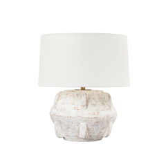 Vanda 1Lt Table Lamp - Whitewash Terracota