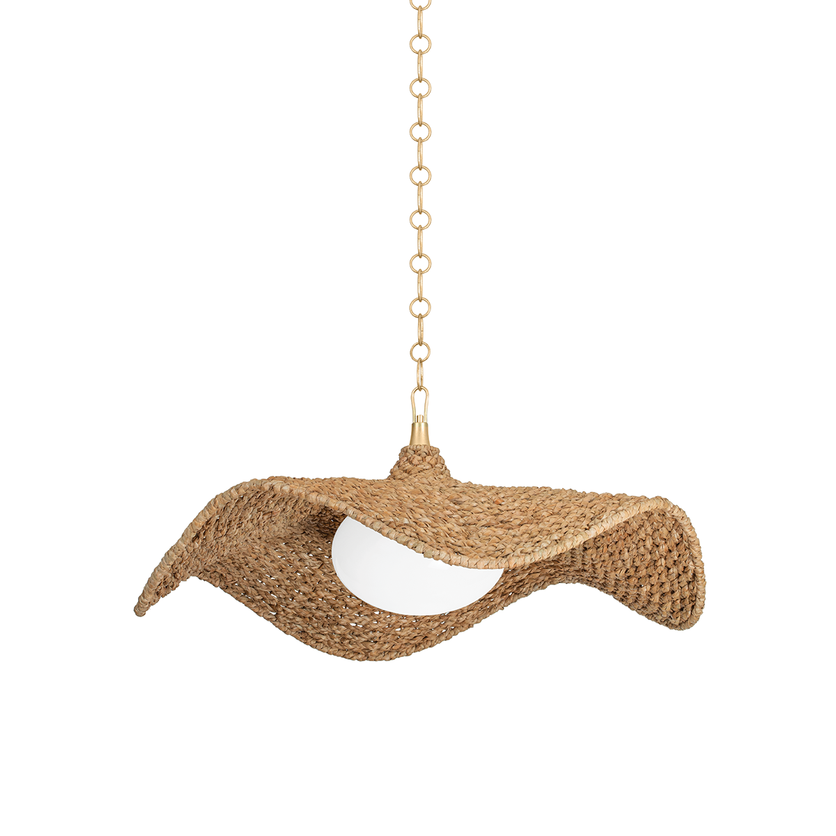 Levene 1Lt Pendant - Abaca & Gold