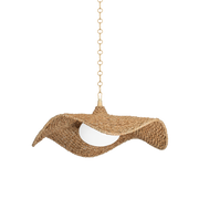 Levene 1Lt Pendant - Abaca & Gold
