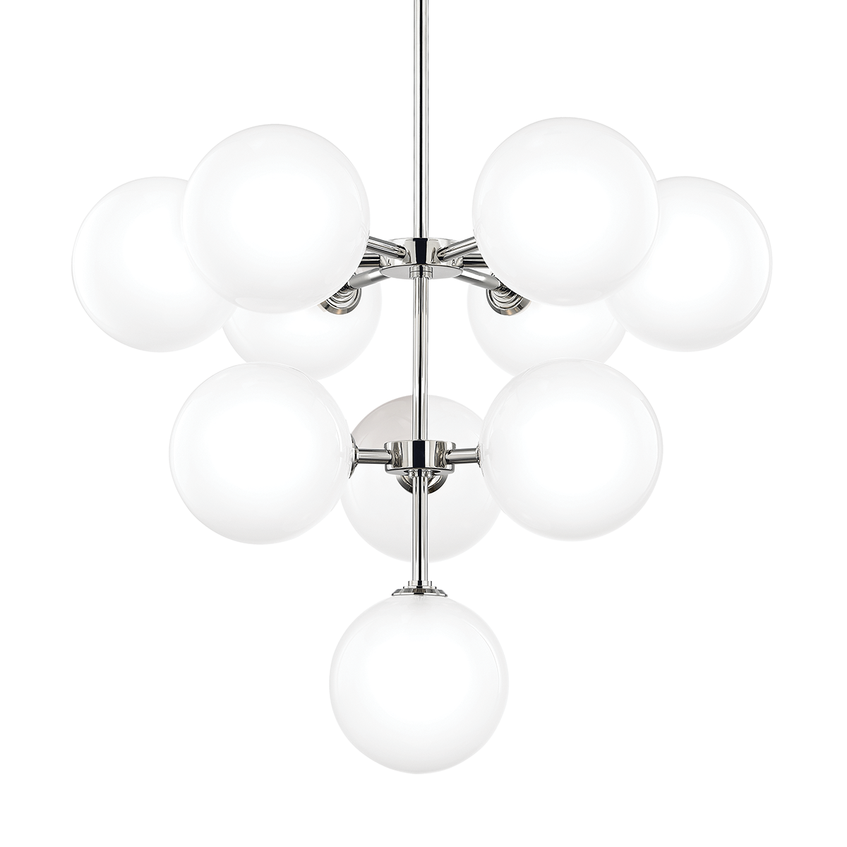 Ashleigh 10Lt Chandelier - Polished Nickel