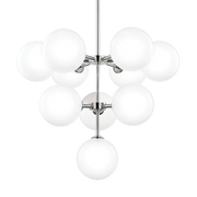 Ashleigh 10Lt Chandelier - Polished Nickel