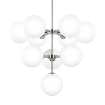 Ashleigh 10Lt Chandelier - Polished Nickel