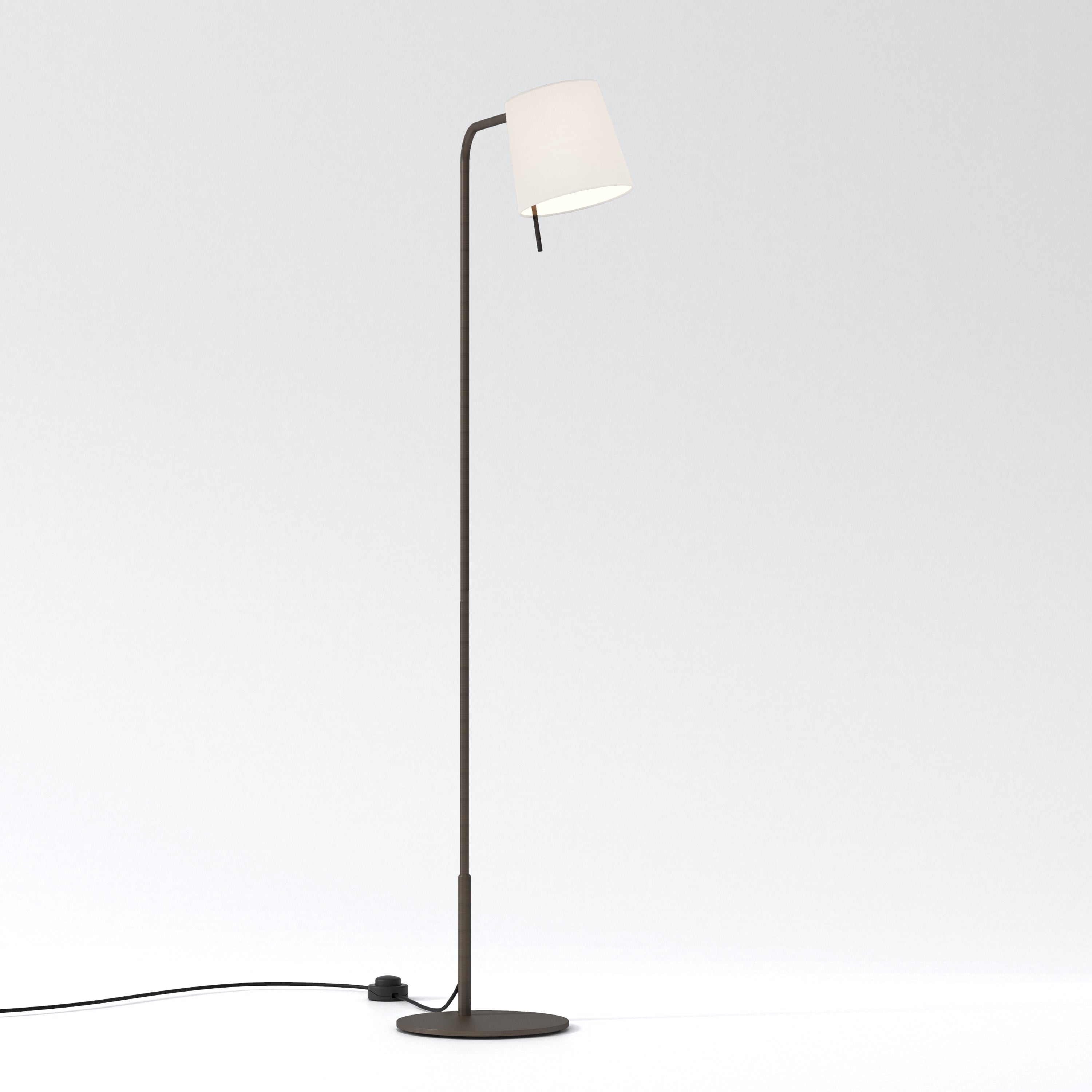 Mitsu Floor Lamp- Matt Nickel/ Bronze