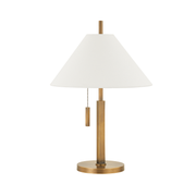 Clic 1Lt Table Lamp - Patina Brass