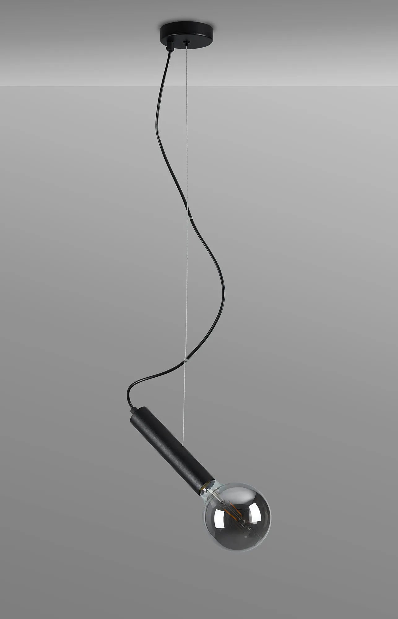 Taverley  1 Light Angled Pendant E27- Black/ Gold/ Nickel finishes