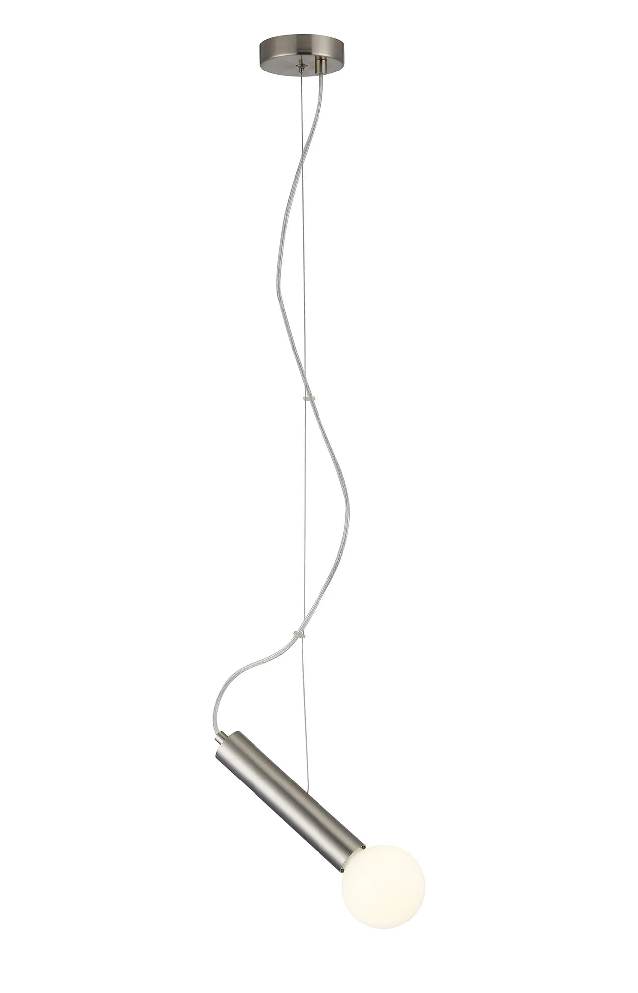 Taverley  1 Light Angled Pendant E27- Black/ Gold/ Nickel finishes