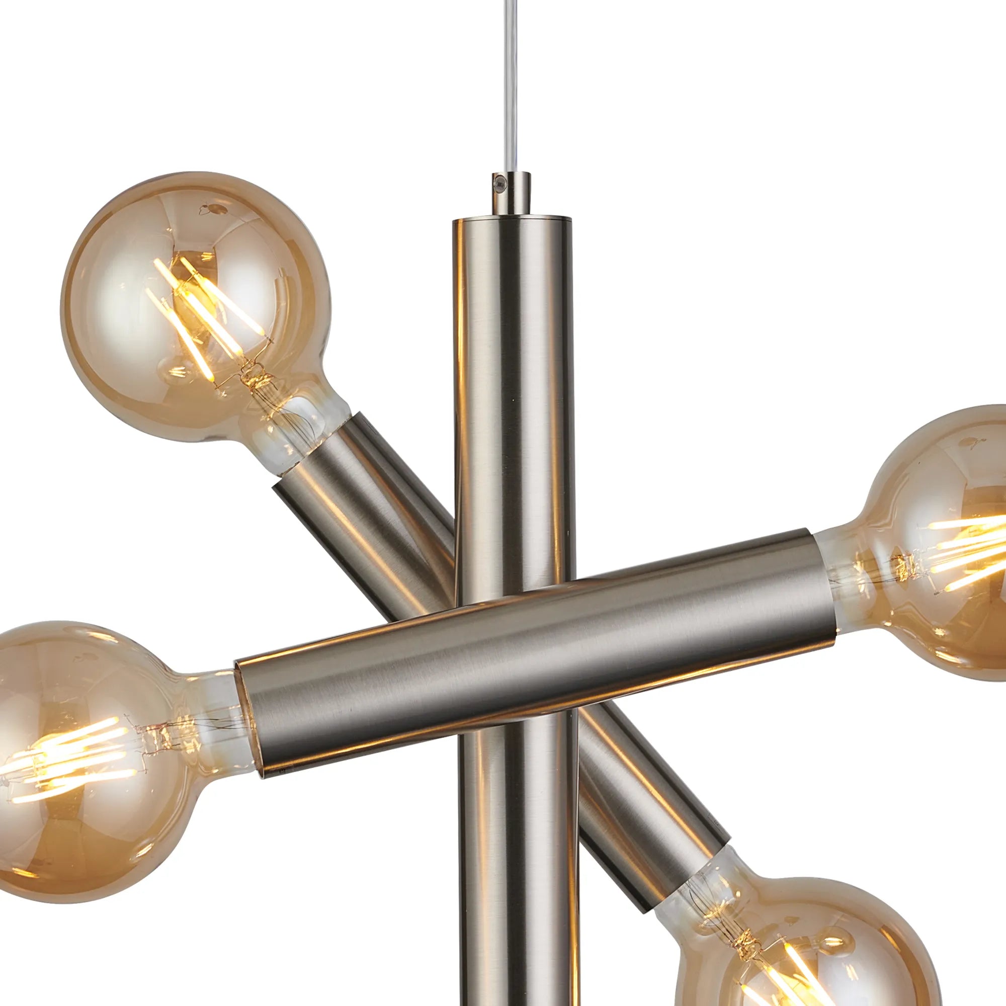 Taverley  3 Arm 5 Light Vertical Adjustable Pendant E27- Gold/ Nickel/ Black Finishes