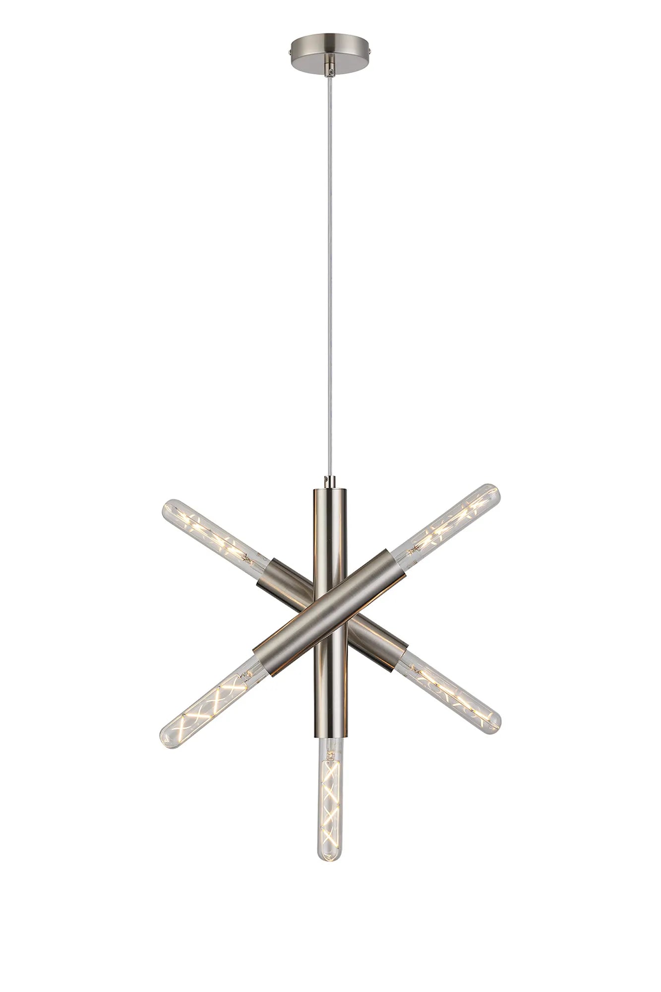 Taverley  3 Arm 5 Light Vertical Adjustable Pendant E27- Gold/ Nickel/ Black Finishes