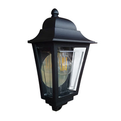 Deco Lane 1lt Half Wall Lantern - Various Finish E27 IP44