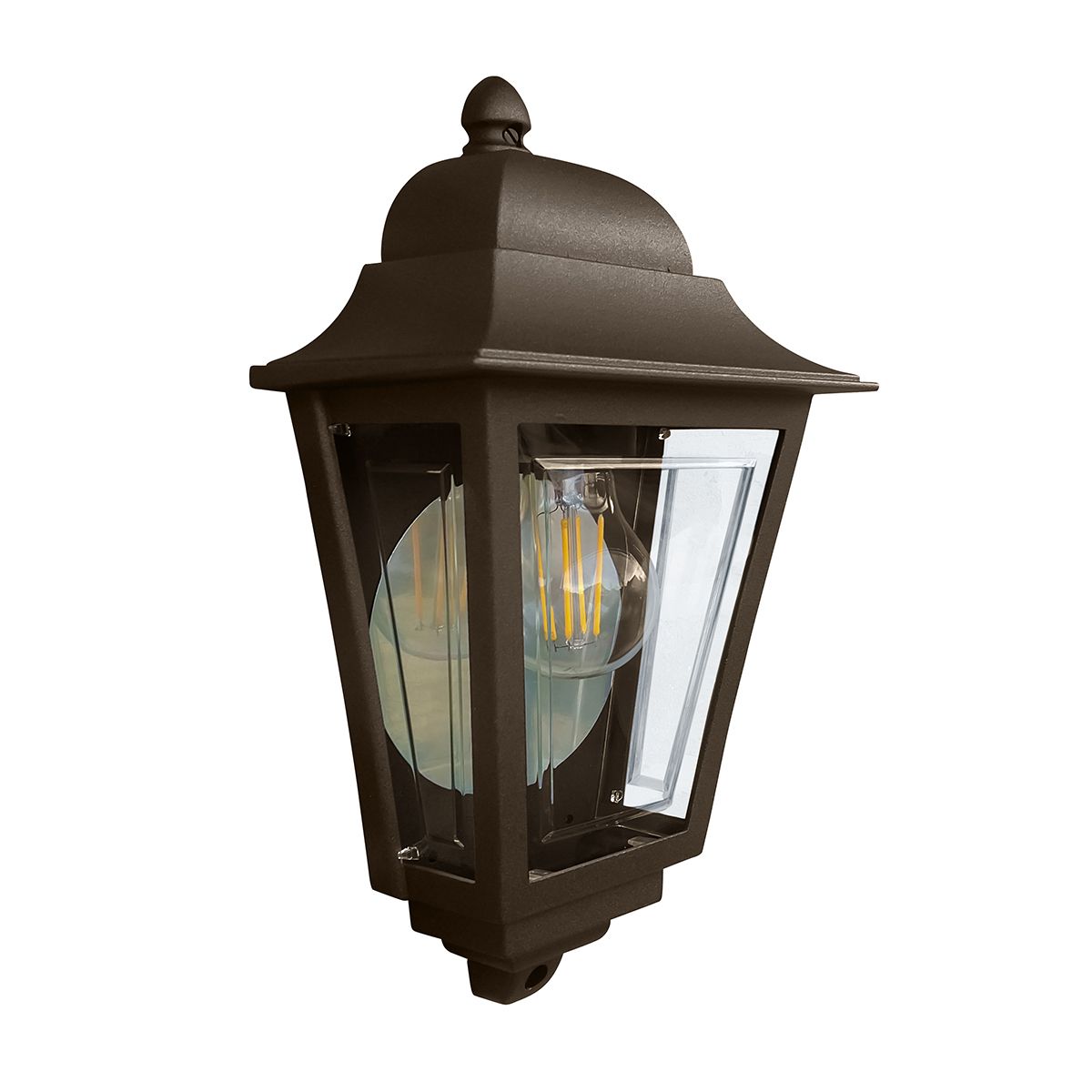 Deco Lane 1lt Half Wall Lantern - Various Finish E27 IP44