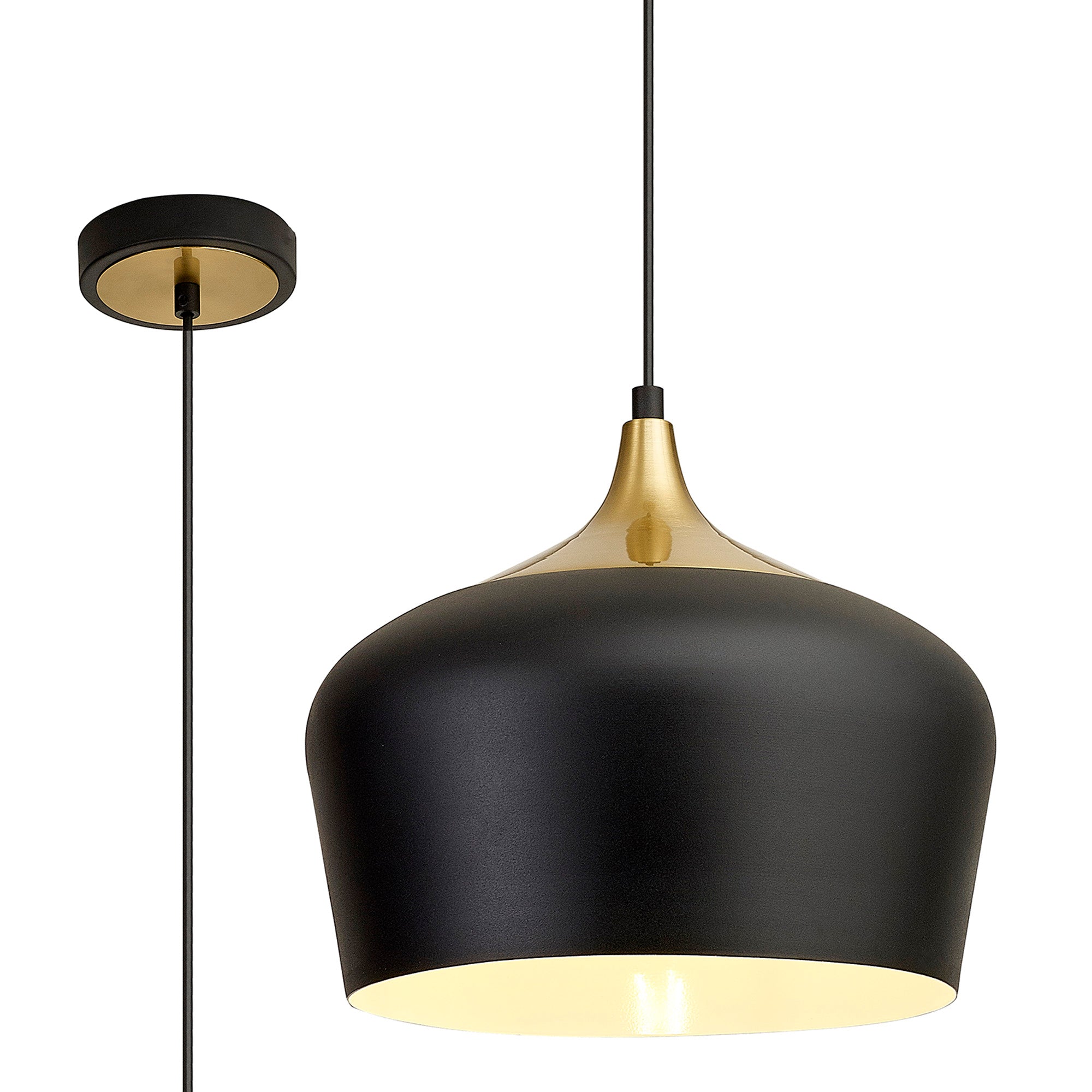 Delaney 1Lt E27 Pendant - Various Size & Finish