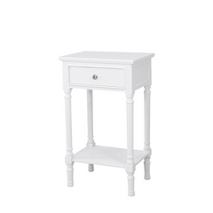Delta Taupe/White Finish  End Table