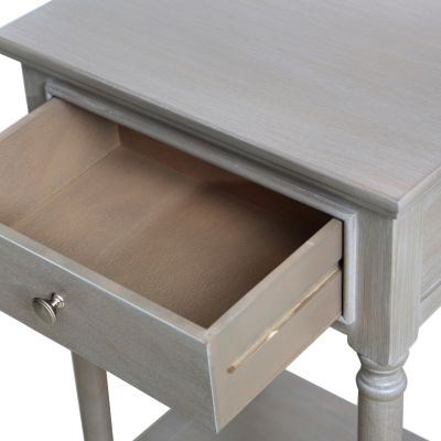 Delta Taupe/White Finish  End Table