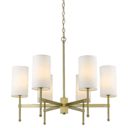 Denver Nickel/Gold Finish Centre Ceiling Light 6Lt