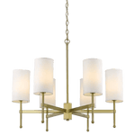 Denver Nickel/Gold Finish Centre Ceiling Light 6Lt