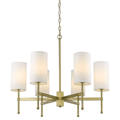 Denver Nickel/Gold Finish Centre Ceiling Light 6Lt