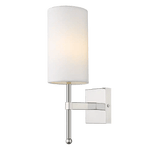 Sconce Denver Single wall Light - Nickel/Gold Finish - Cusack Lighting