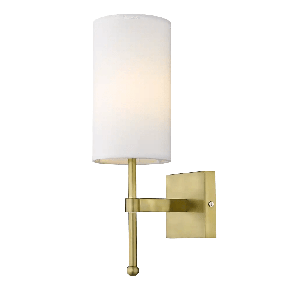 Sconce Denver Single wall Light - Nickel/Gold Finish - Cusack Lighting