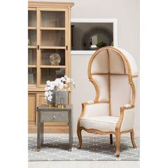 Deskey One Drawer Side Table - Shagreen & Grey