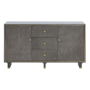 Deskey Three Drawer Sideboard - Grey - Cusack Lighting
