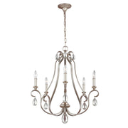DeWitt  5/9L Centre Ceiling Light - Sunrise Silver Finish - Cusack Lighting