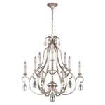 DeWitt  5/9L Centre Ceiling Light - Sunrise Silver Finish - Cusack Lighting