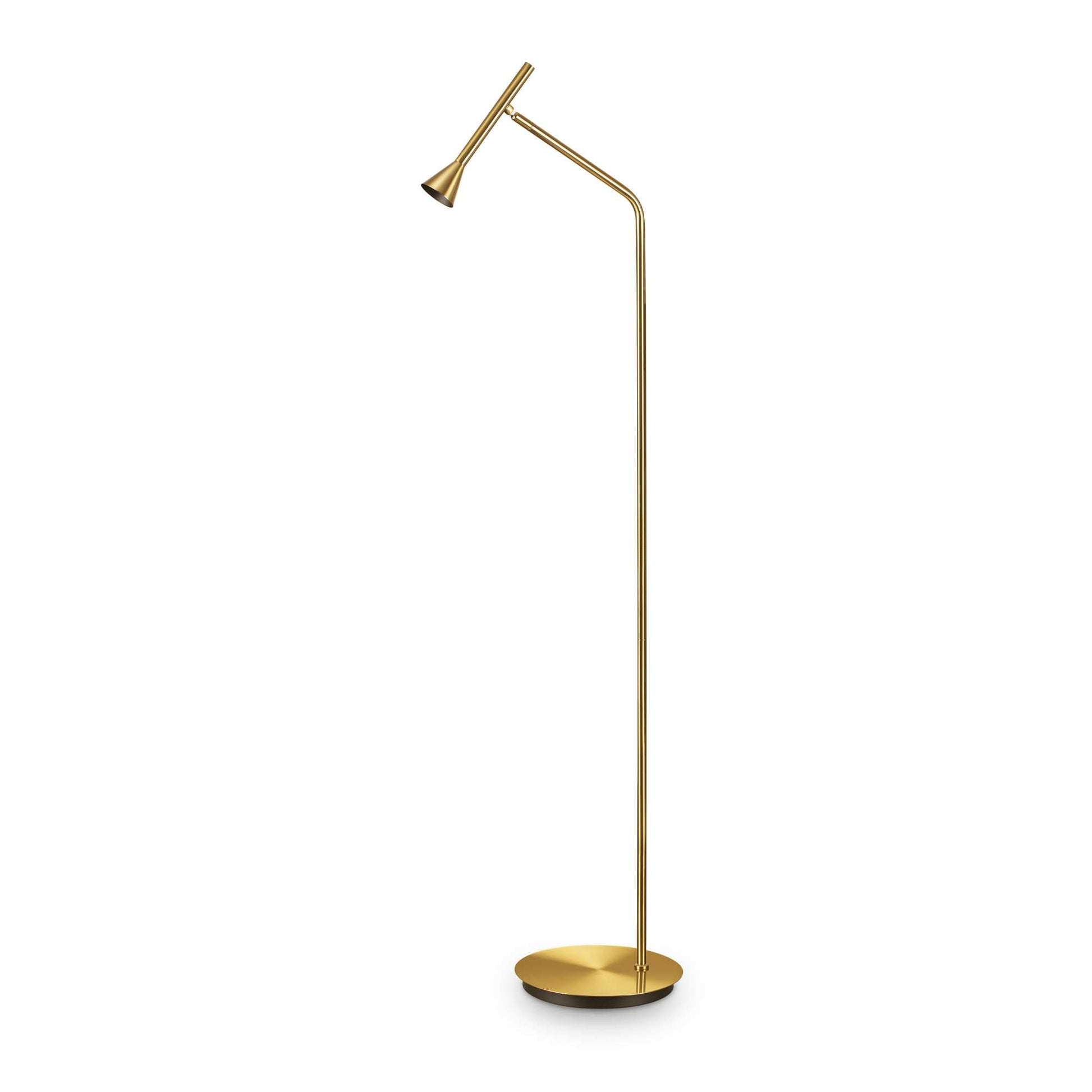 Diesis Floor Lamp - Black/Nickel/Brass Finish - Cusack Lighting