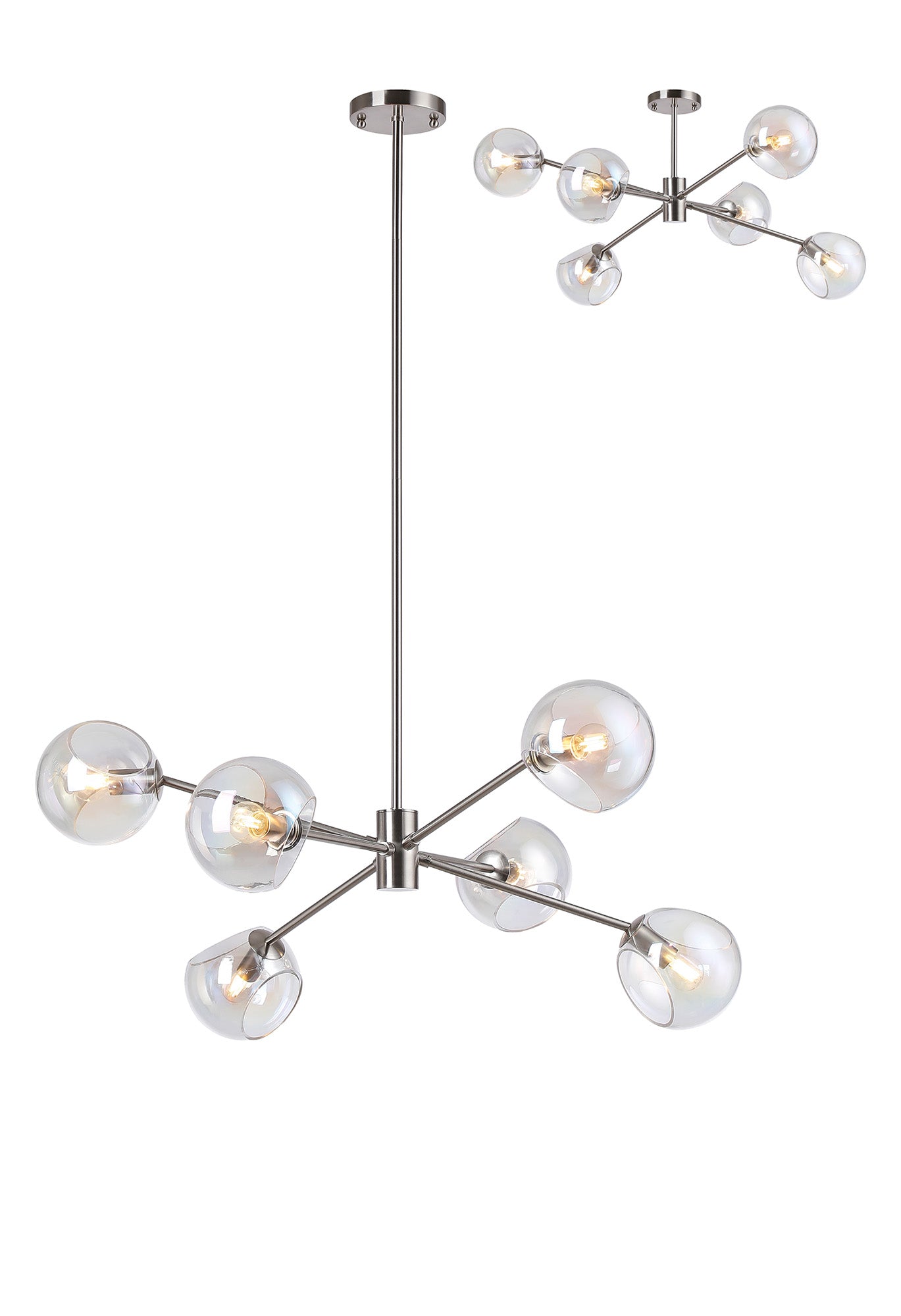 Delmar 6/8Lt Adjustable Centre Ceiling Light - Various Colours