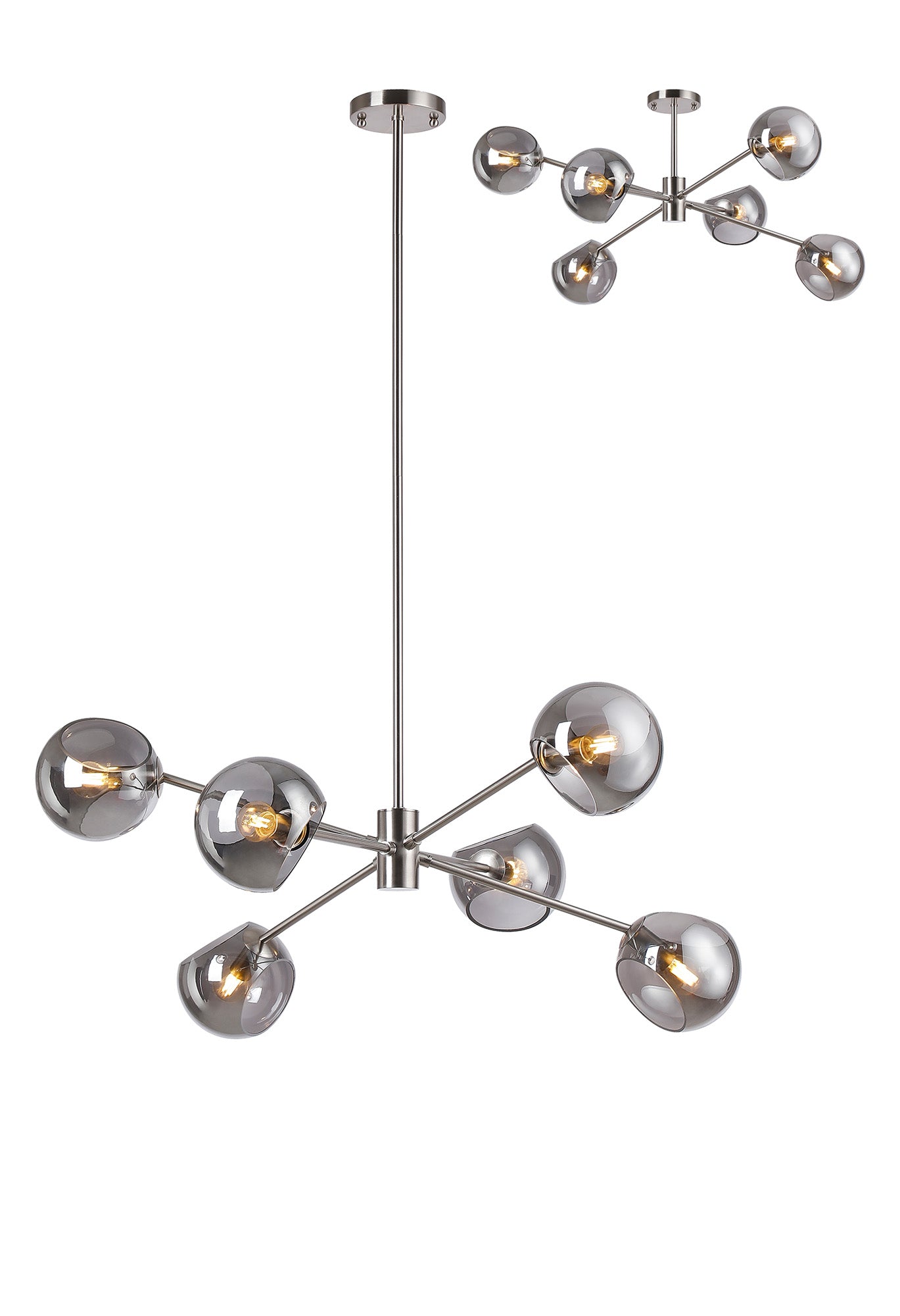 Delmar 6/8Lt Adjustable Centre Ceiling Light - Various Colours