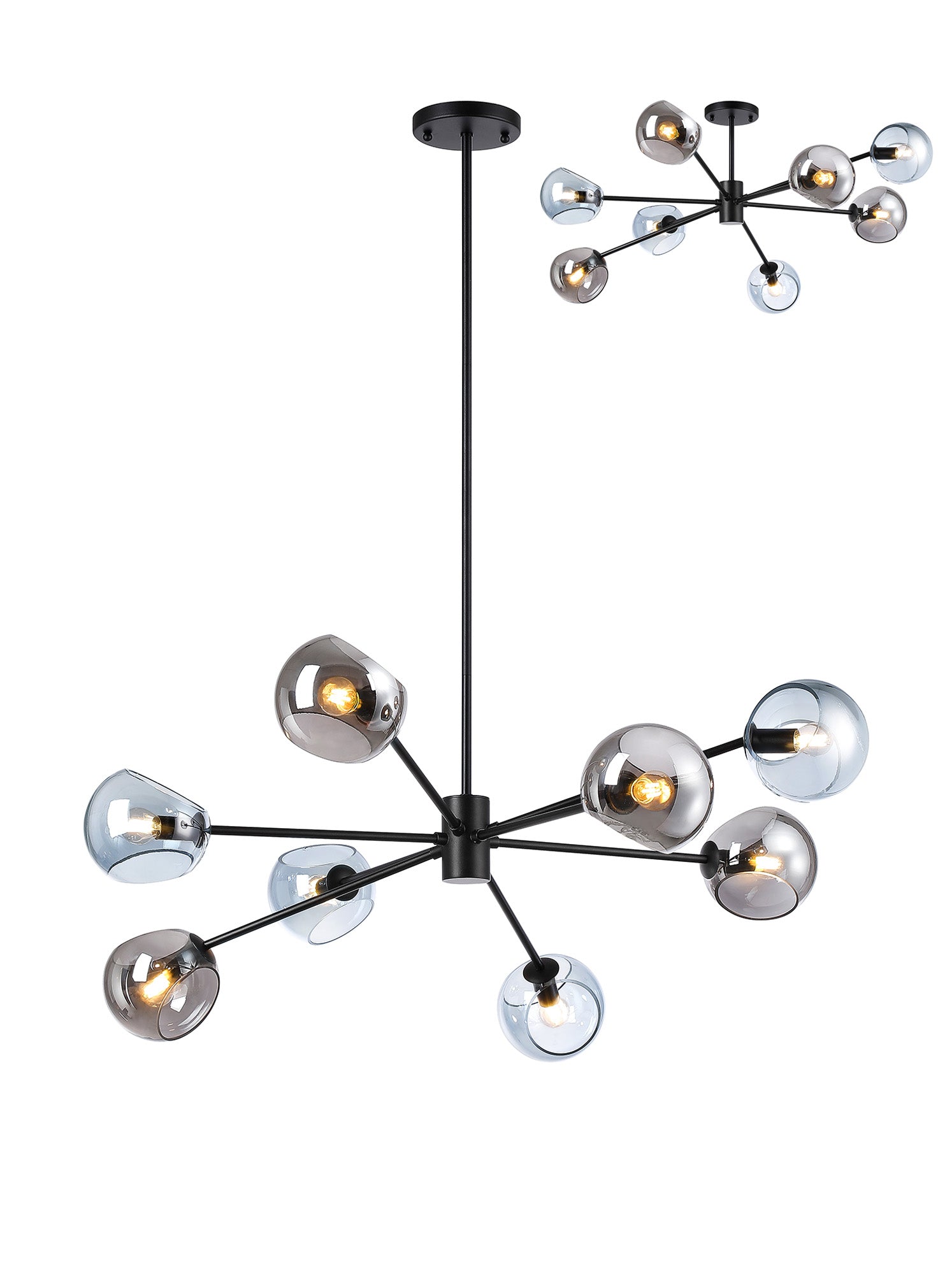 Delmar 6/8Lt Adjustable Centre Ceiling Light - Various Colours