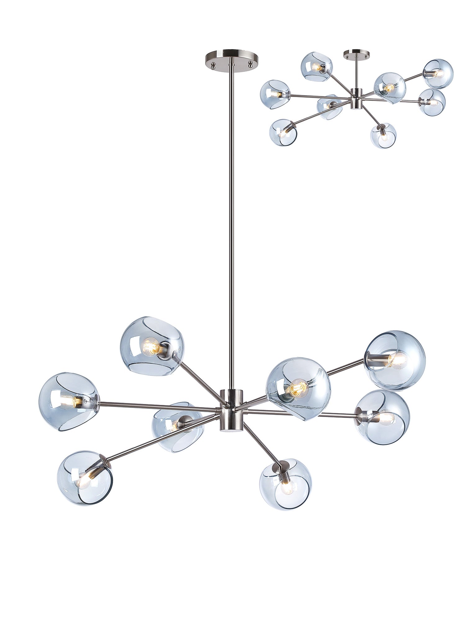 Delmar 6/8Lt Adjustable Centre Ceiling Light - Various Colours